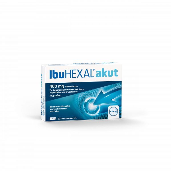 Abbildung für IBUHEXAL akut Ibuprofen 400 mg Filmtabletten