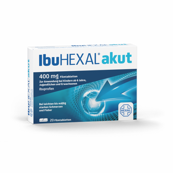 Abbildung für IBUHEXAL akut Ibuprofen 400 mg Filmtabletten