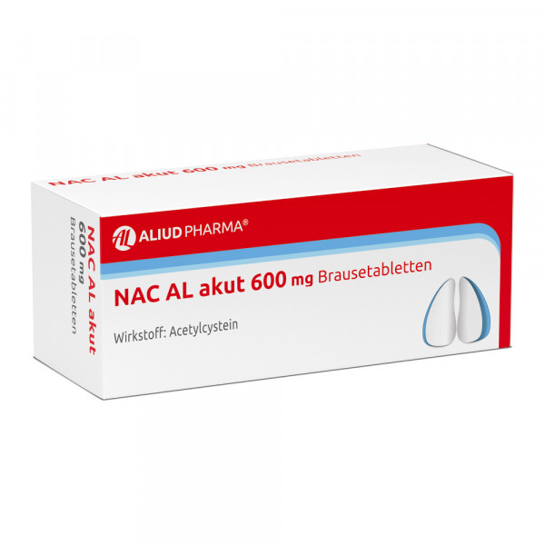 Abbildung für NAC AL akut 600 mg Brausetabletten zur Erleichterung des Abhustens bei erkältungsbedingter Bronchitis (Schleimlöser)