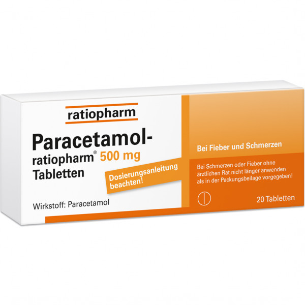 Abbildung für PARACETAMOL-ratiopharm 500 mg