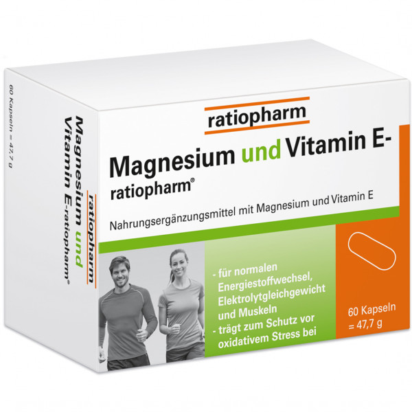 Abbildung für MAGNESIUM UND VITAMIN E-ratiopharm Kapseln