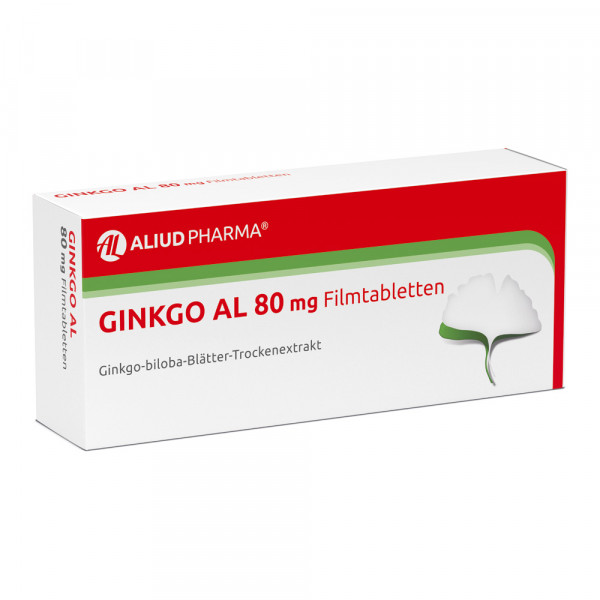 Abbildung für Ginkgo AL 80 mg Filmtabletten bei altersbedingten Gedächtniseinbußen mit leichter Demenz