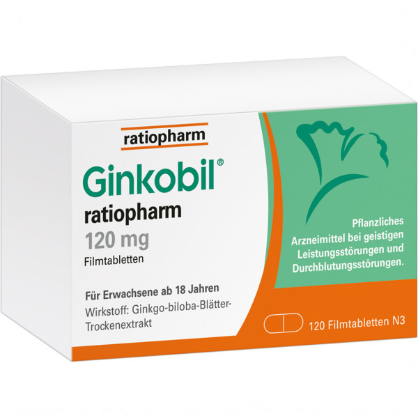 Abbildung für GINKOBIL-ratiopharm 120 mg Filmtabletten