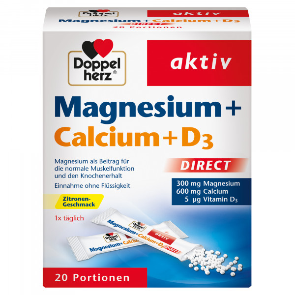 Abbildung für DOPPELHERZ Magnesium+Calcium+D3 DIRECT Pellets