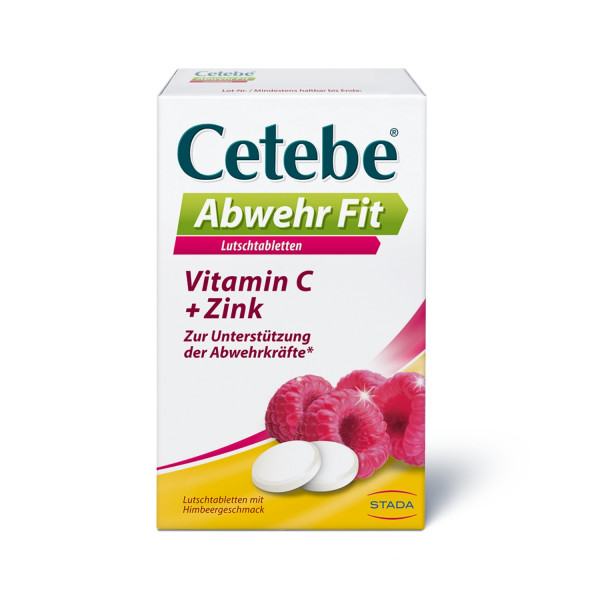 Abbildung für Cetebe® Abwehr Fit Nahrungsergänzungsmittel, Ascorbinsäure (Vitamin C) und Zink