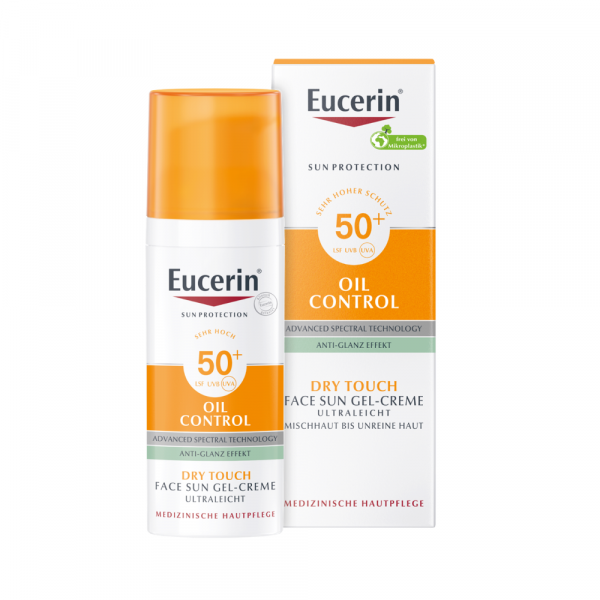 Abbildung für EUCERIN Sun Gel-Creme Oil Contr.Anti-Gl.Eff.LSF50+