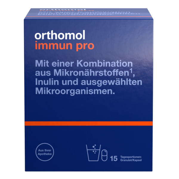Abbildung für ORTHOMOL Immun pro 15 Tagesportionen Granulat & Kapseln Kombipackung