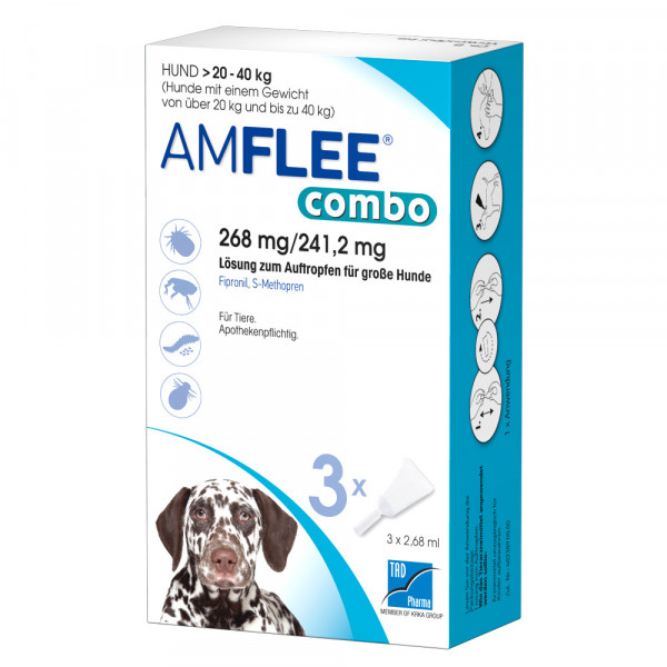 Abbildung für AMFLEE combo 268/241,2mg Lsg.z.Auf.f.Hunde 20-40kg