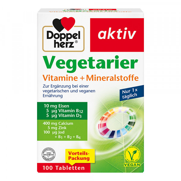 Abbildung für DOPPELHERZ Vegetarier Vitamine+Mineralstoffe aktiv