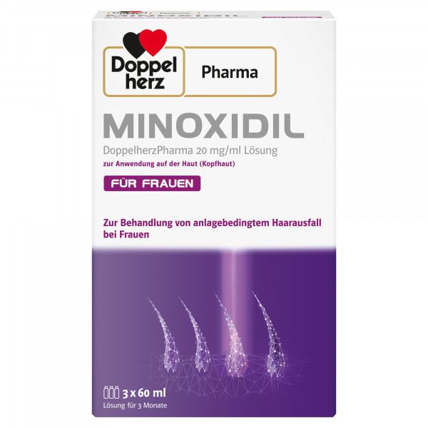 Abbildung für MINOXIDIL DoppelherzPhar.20mg/ml Lsg.Anw.Haut Frau