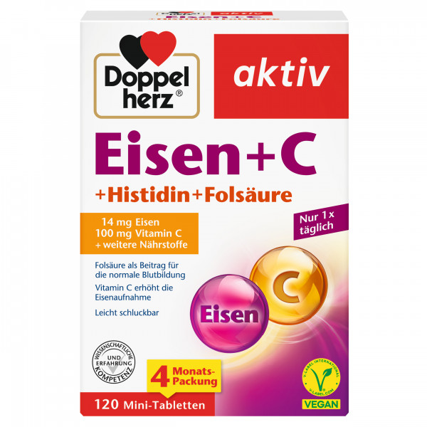 Abbildung für DOPPELHERZ Eisen+C Tabletten