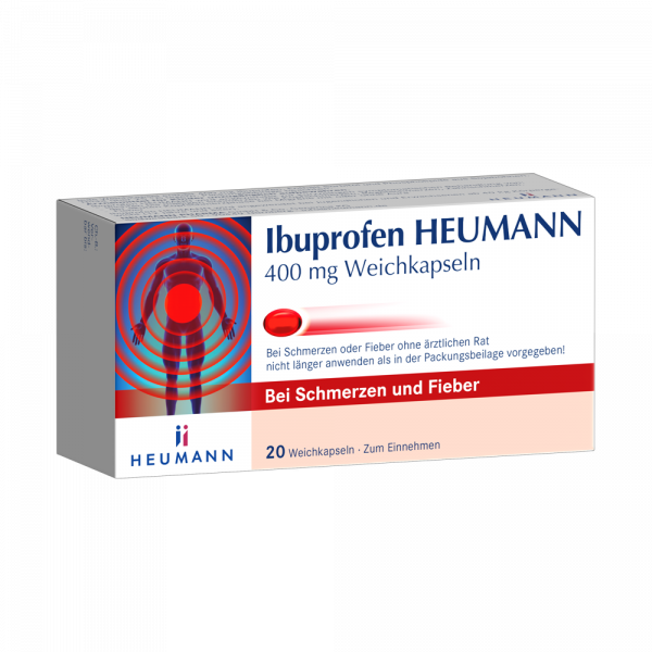 Abbildung für IBUPROFEN HEUMANN 400 mg Weichkapseln