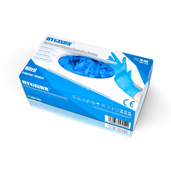 Abbildung für Nitrilhandschuhe Hygisun Größe M (Medium)