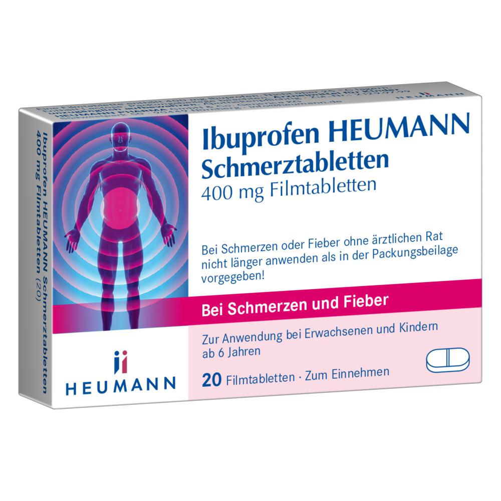 Abbildung für IBUPROFEN Heumann Schmerztabletten 400 mg
