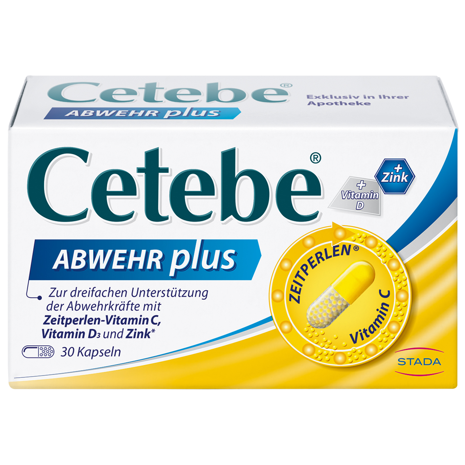 Abbildung für CETEBE ABWEHR plus Vitamin C+Vitamin D3+Zink Kaps.
