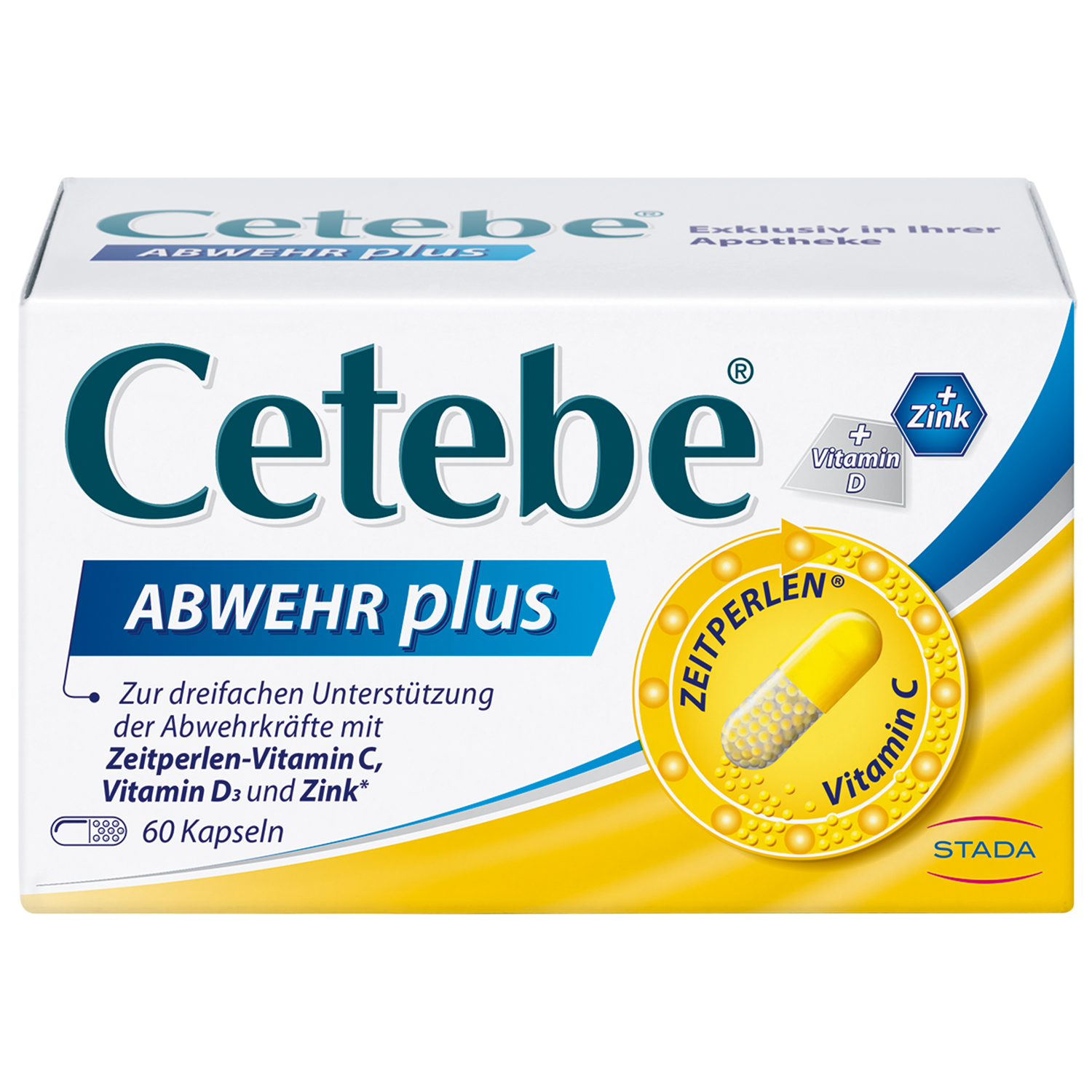Abbildung für CETEBE ABWEHR plus Vitamin C+Vitamin D3+Zink Kaps.
