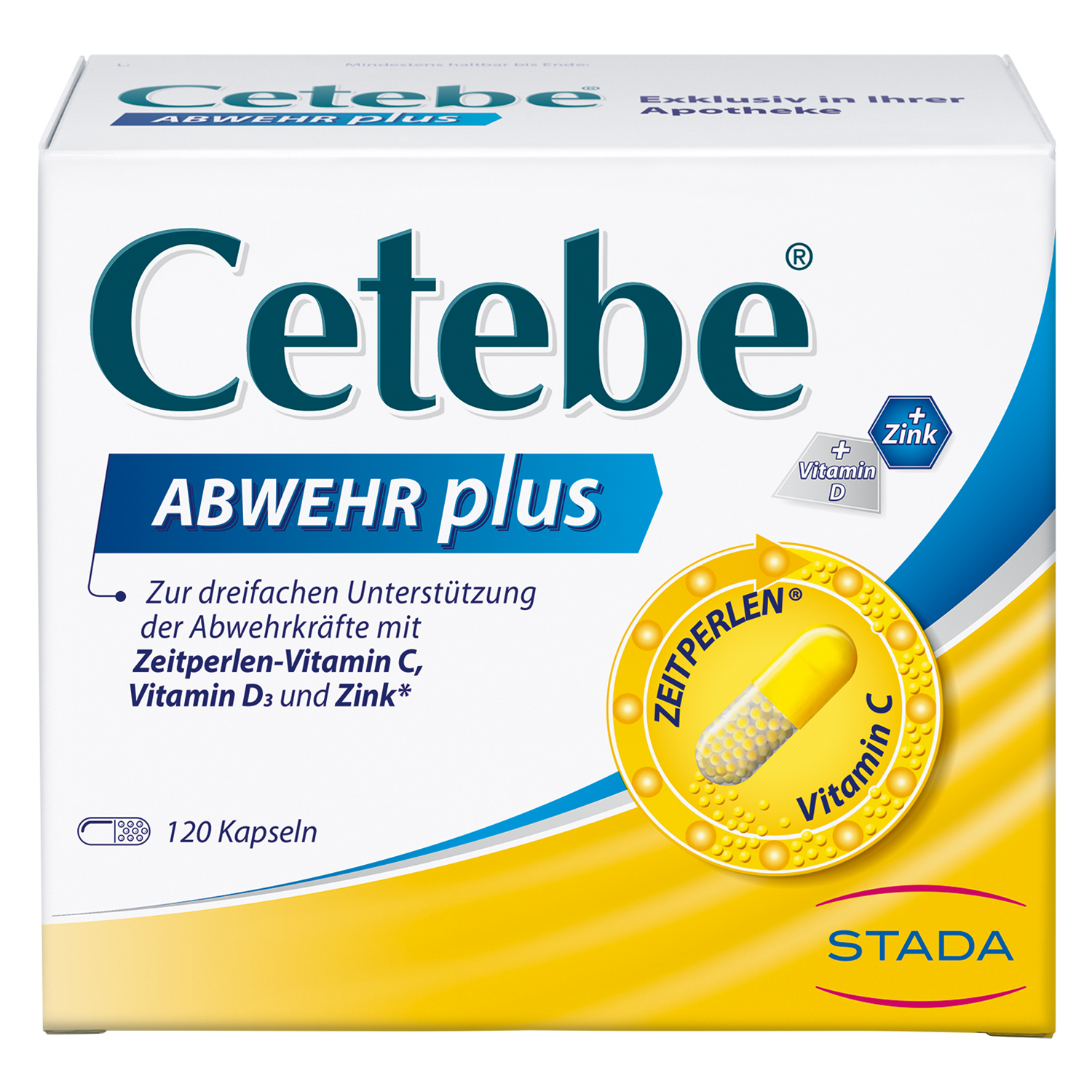 Abbildung für CETEBE ABWEHR plus Vitamin C+Vitamin D3+Zink Kaps.