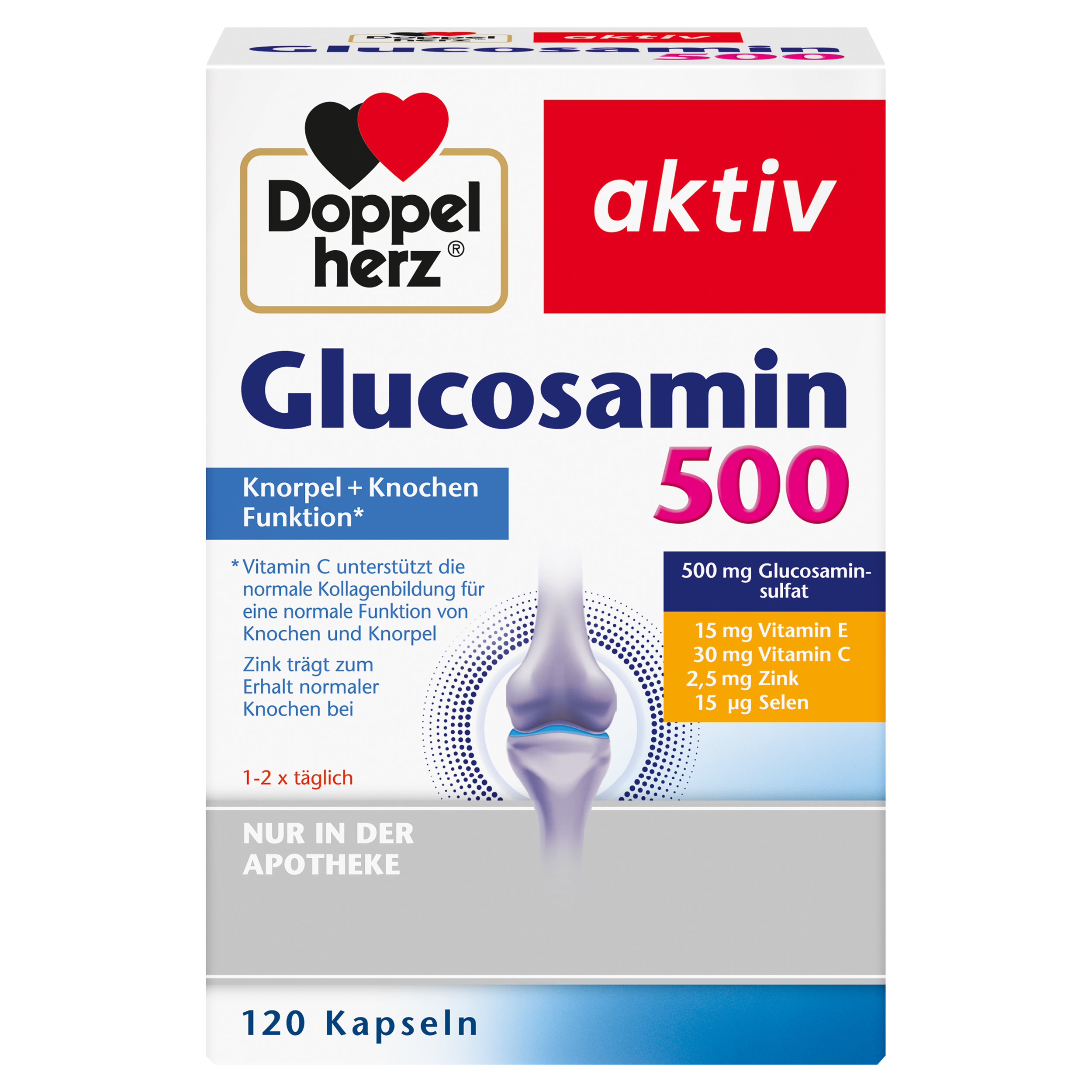 Abbildung für Doppelherz aktiv Glucosamin 500