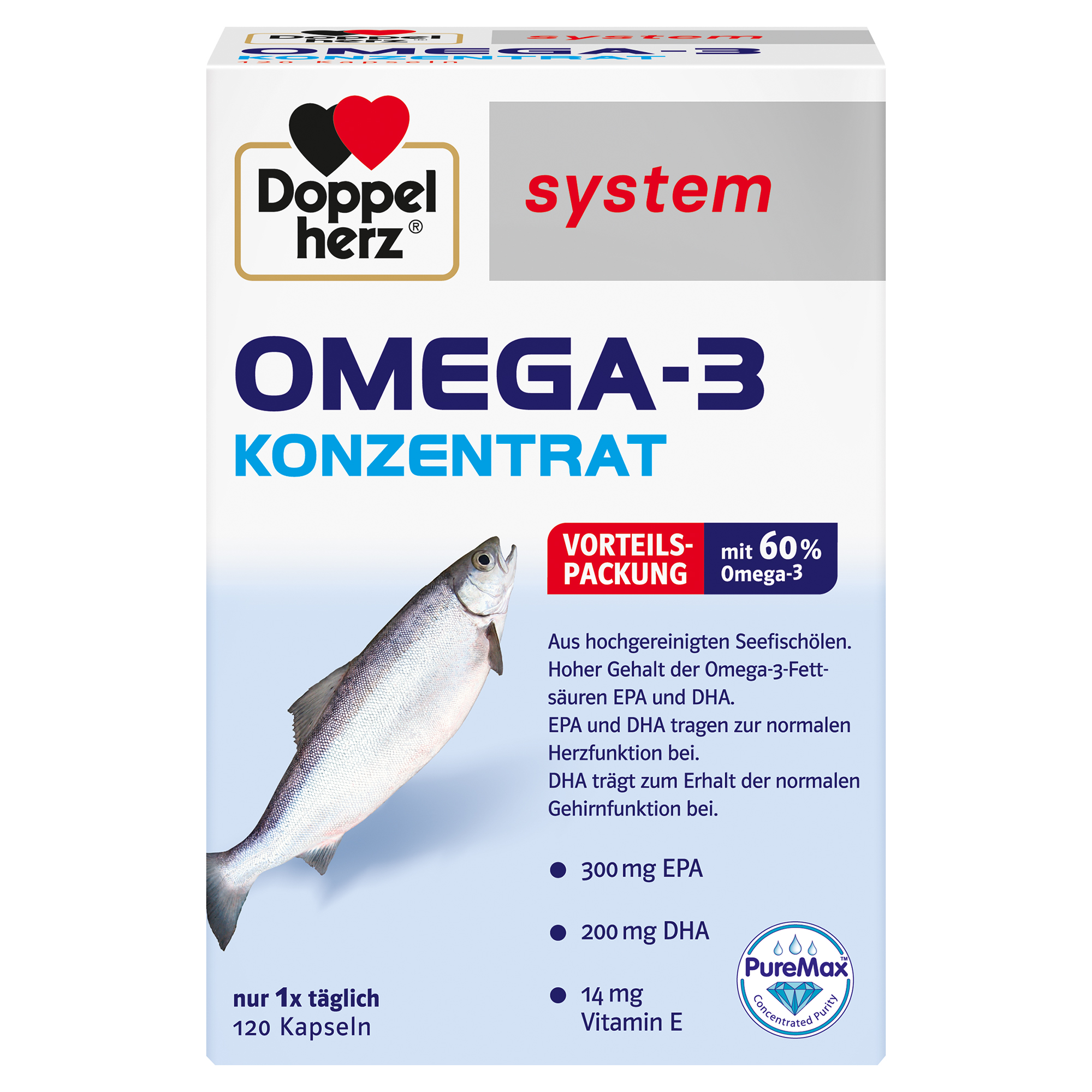 Abbildung für DOPPELHERZ Omega-3 Konzentrat system Kapseln