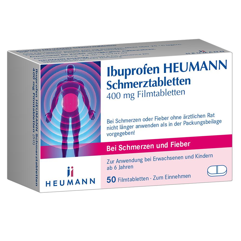 Abbildung für IBUPROFEN Heumann Schmerztabletten 400 mg