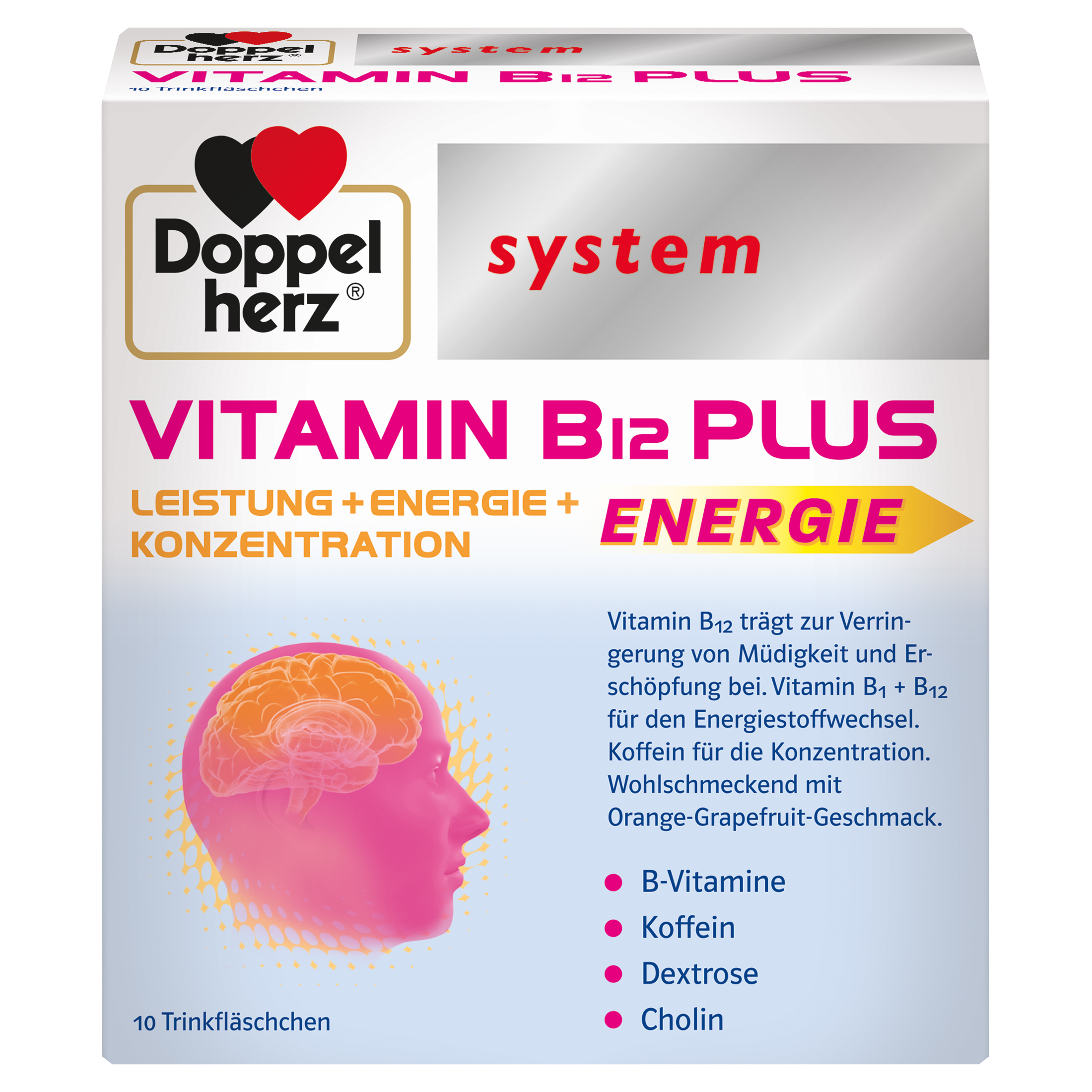 Abbildung für DOPPELHERZ Vitamin B12 Plus system Trinkampullen