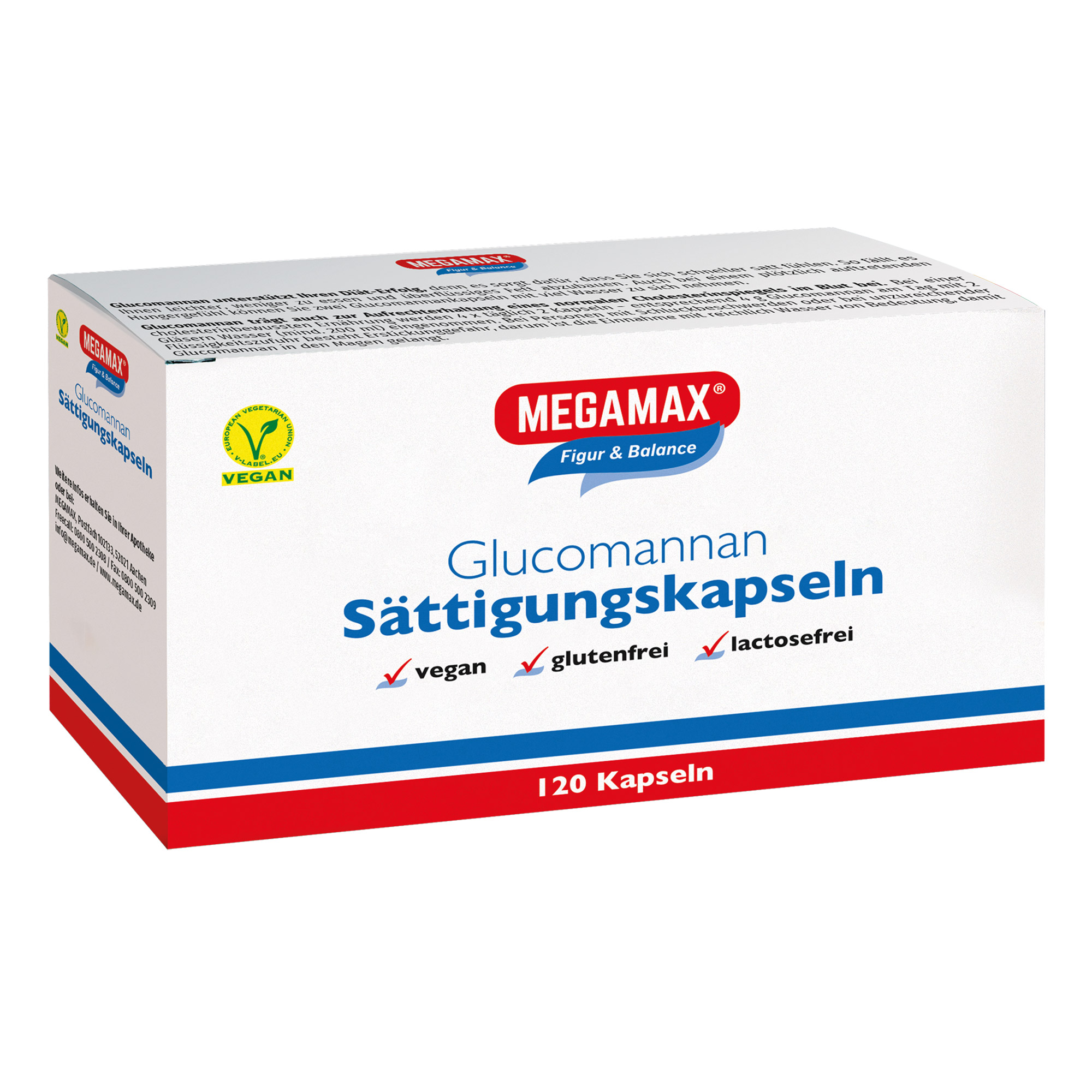 Abbildung für MEGAMAX Sättigungskapseln Glucomannan