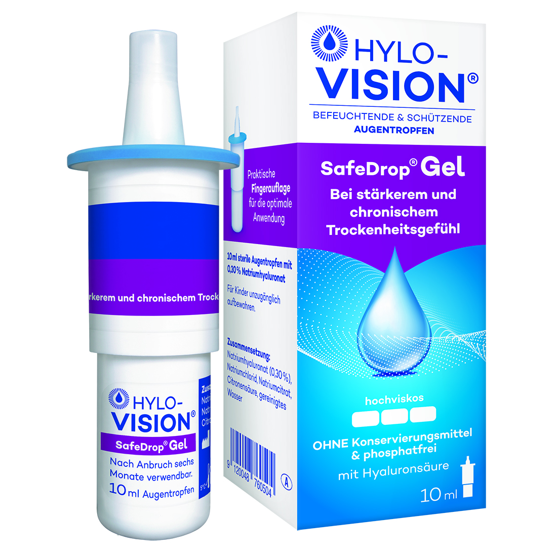 Abbildung für HYLO-VISION SafeDrop Gel Augentropfen