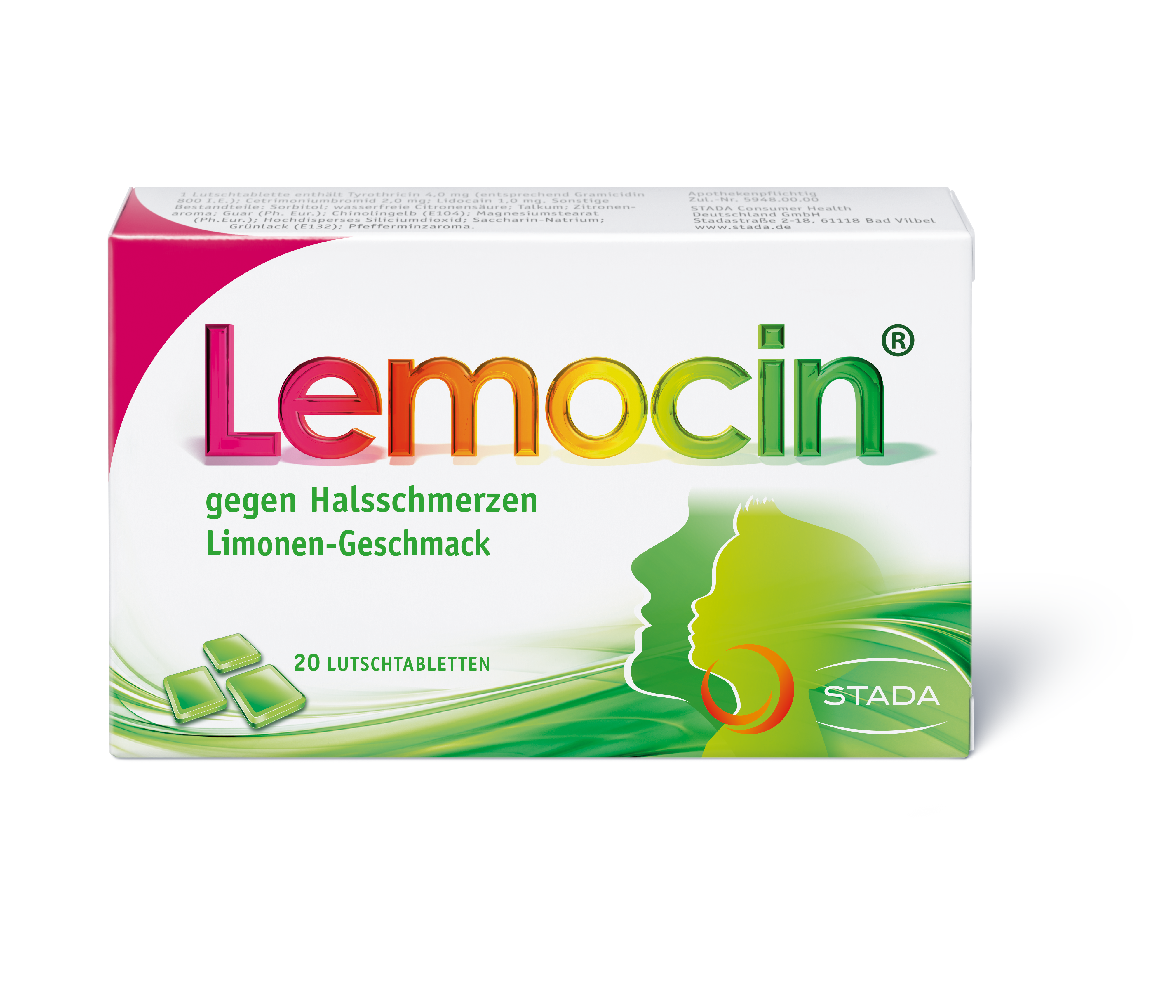 Abbildung für LEMOCIN gegen Halsschmerzen Lutschtabletten