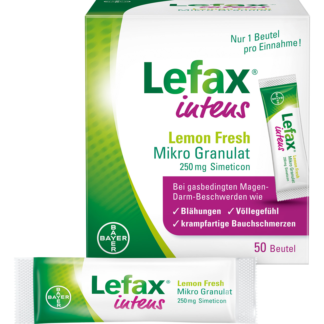 Abbildung für LEFAX intens Lemon Fresh Mikro Granul.250 mg Sim.