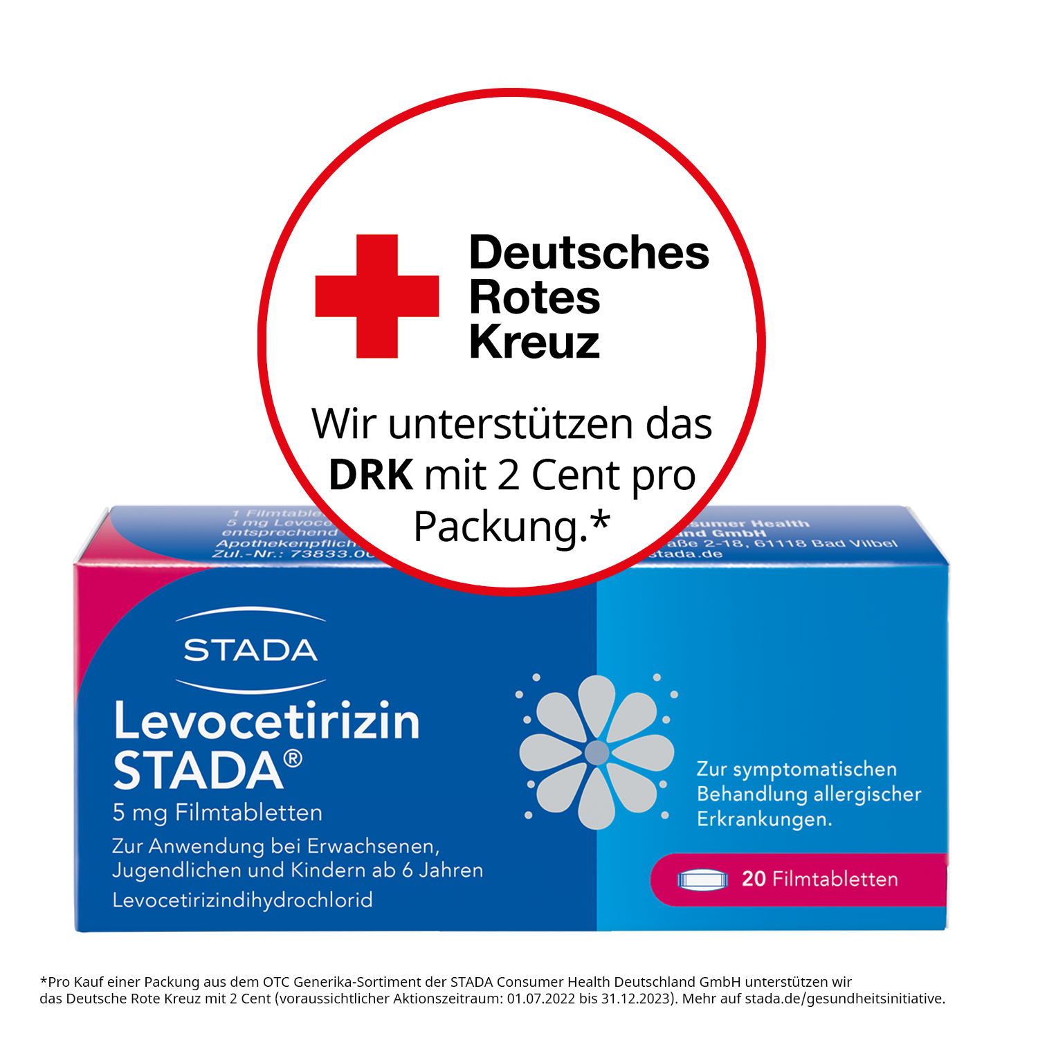Abbildung für LEVOCETIRIZIN STADA 5 mg Filmtabletten