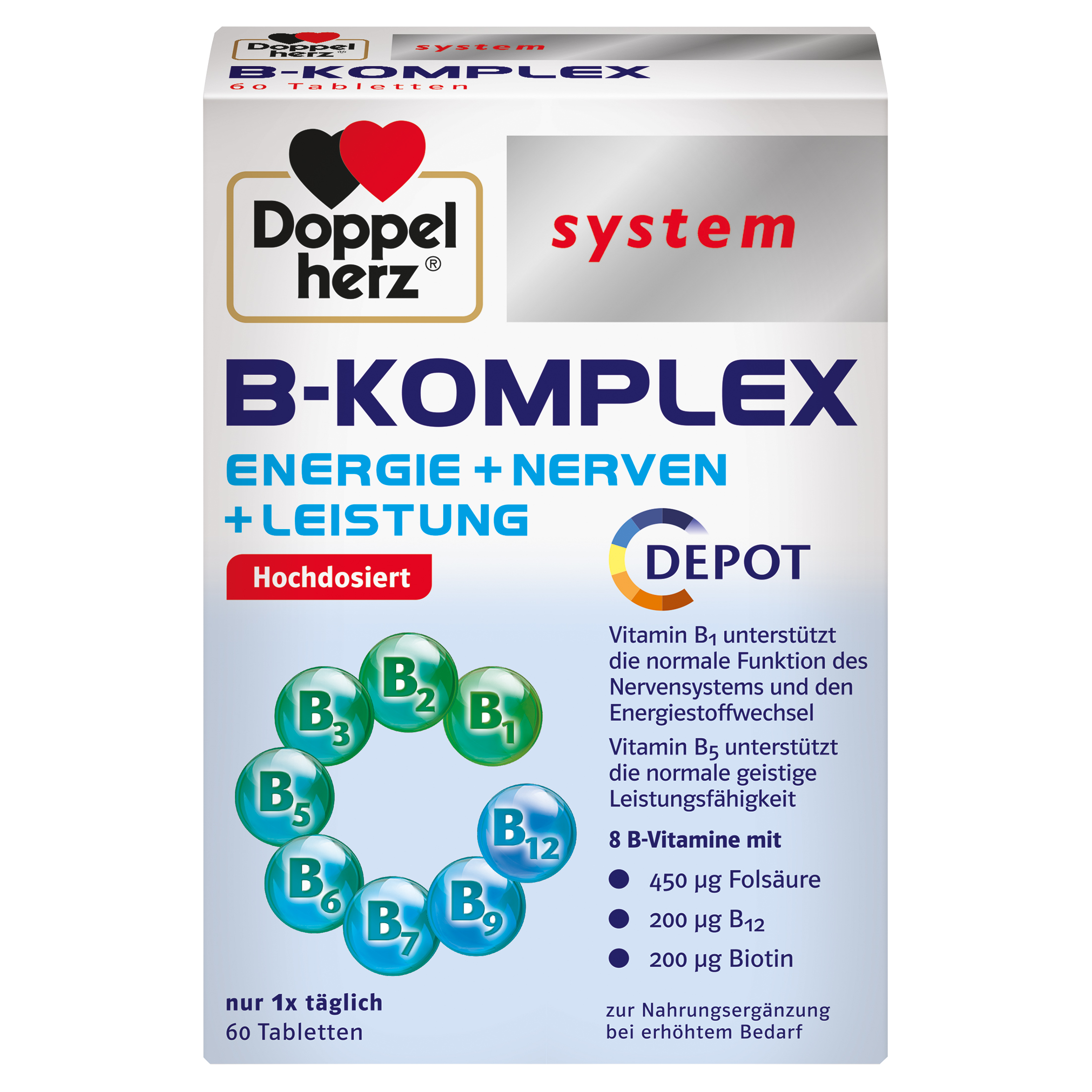 Abbildung für DOPPELHERZ B-Komplex system Tabletten