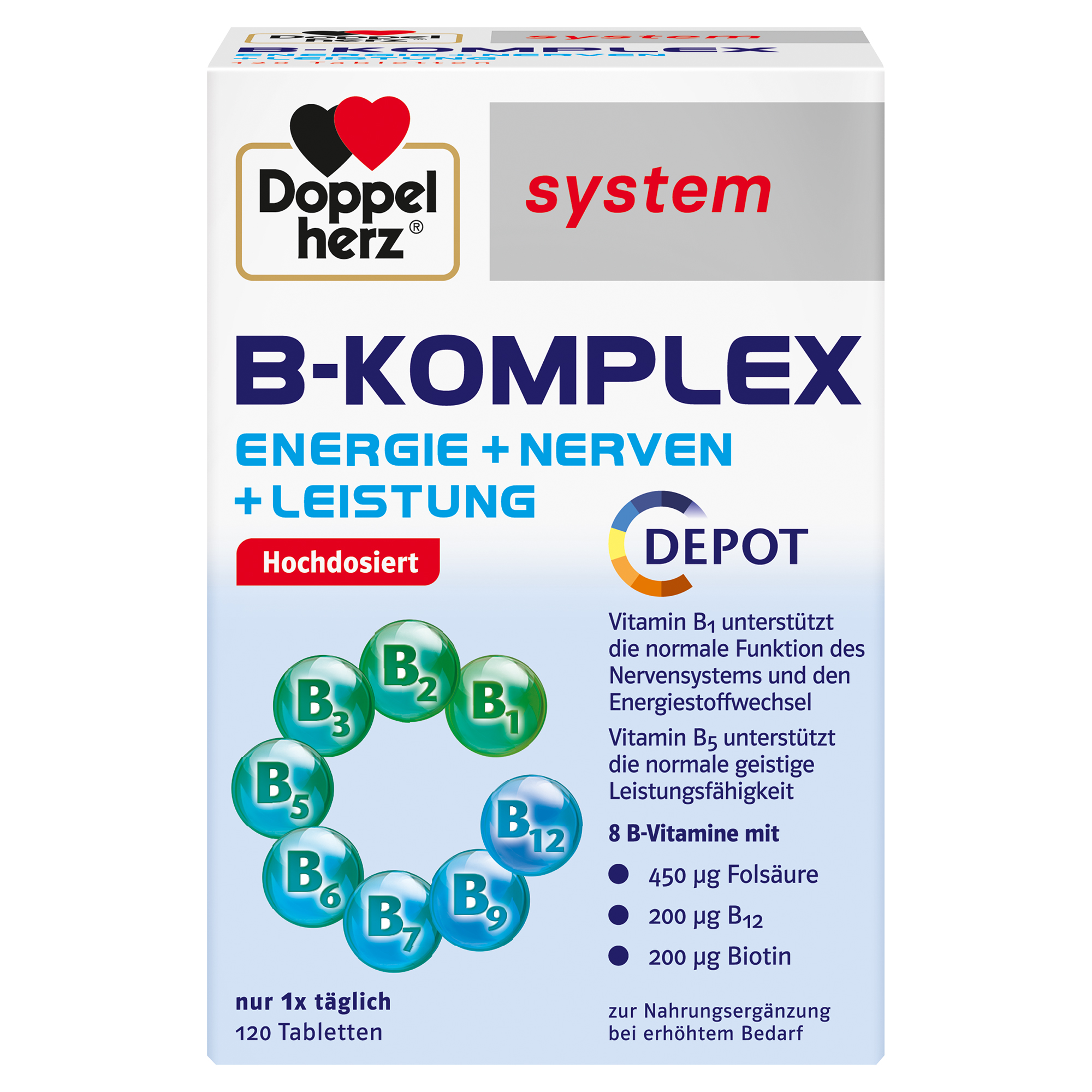 Abbildung für DOPPELHERZ B-Komplex system Tabletten