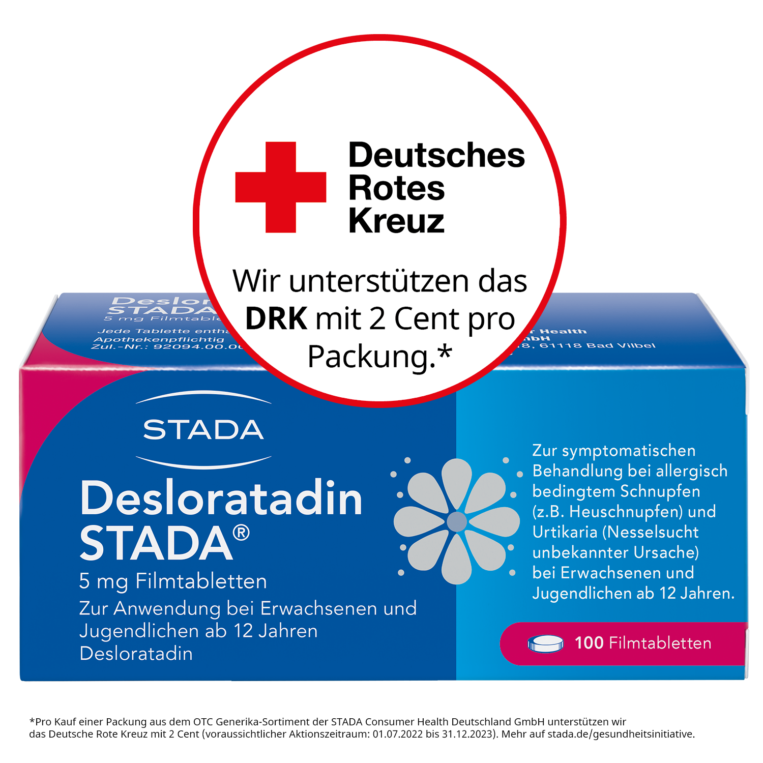 Abbildung für DESLORATADIN STADA 5 mg Filmtabletten