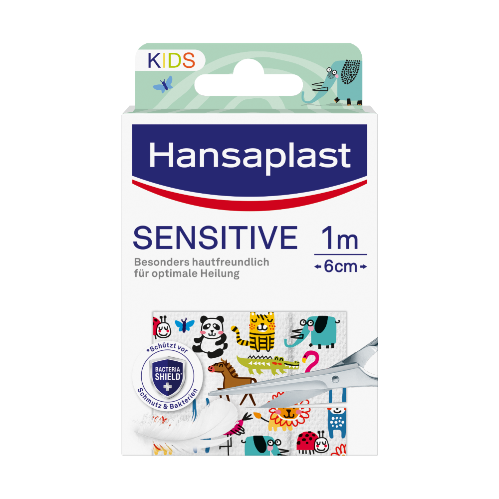 Abbildung für HANSAPLAST Sensitive Kinder Pflaster 6 cmx1 m