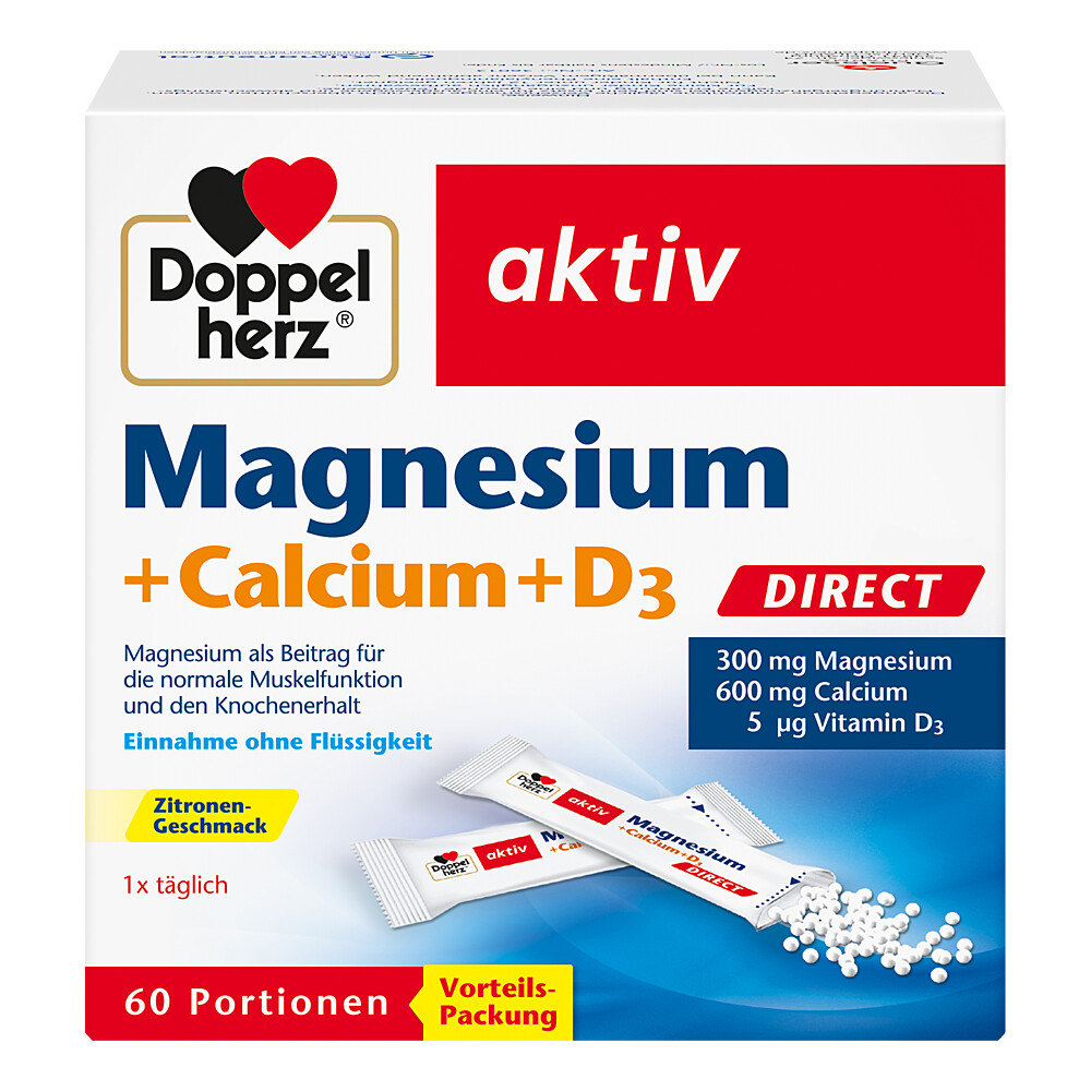 Abbildung für DOPPELHERZ Magnesium+Calcium+D3 DIRECT Pellets