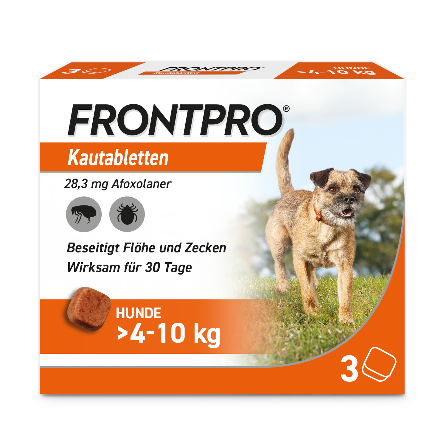 Abbildung für FRONTPRO 28 mg Kautabletten f.Hunde >4-10 kg