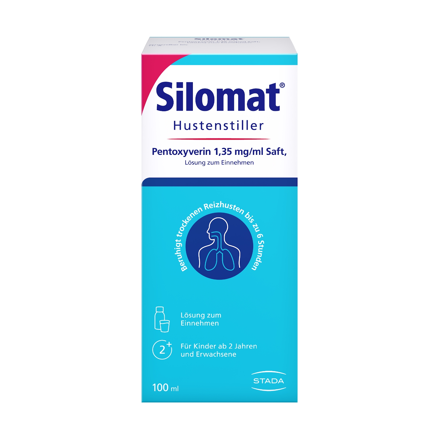 Abbildung für SILOMAT Hustenstiller Pentoxyverin 1,35 mg/ml Saft