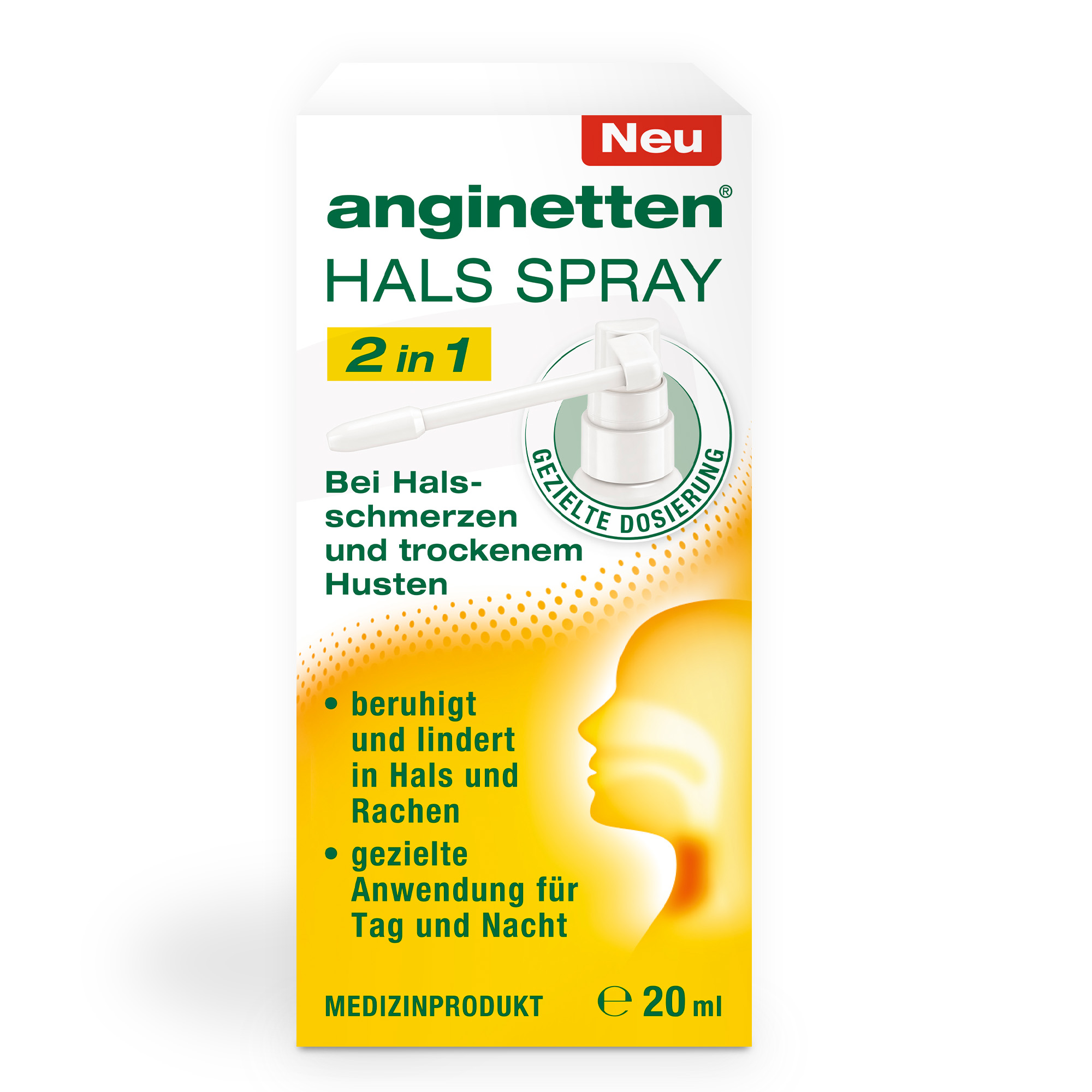 Abbildung für ANGINETTEN Halsspray 2in1 Erw.