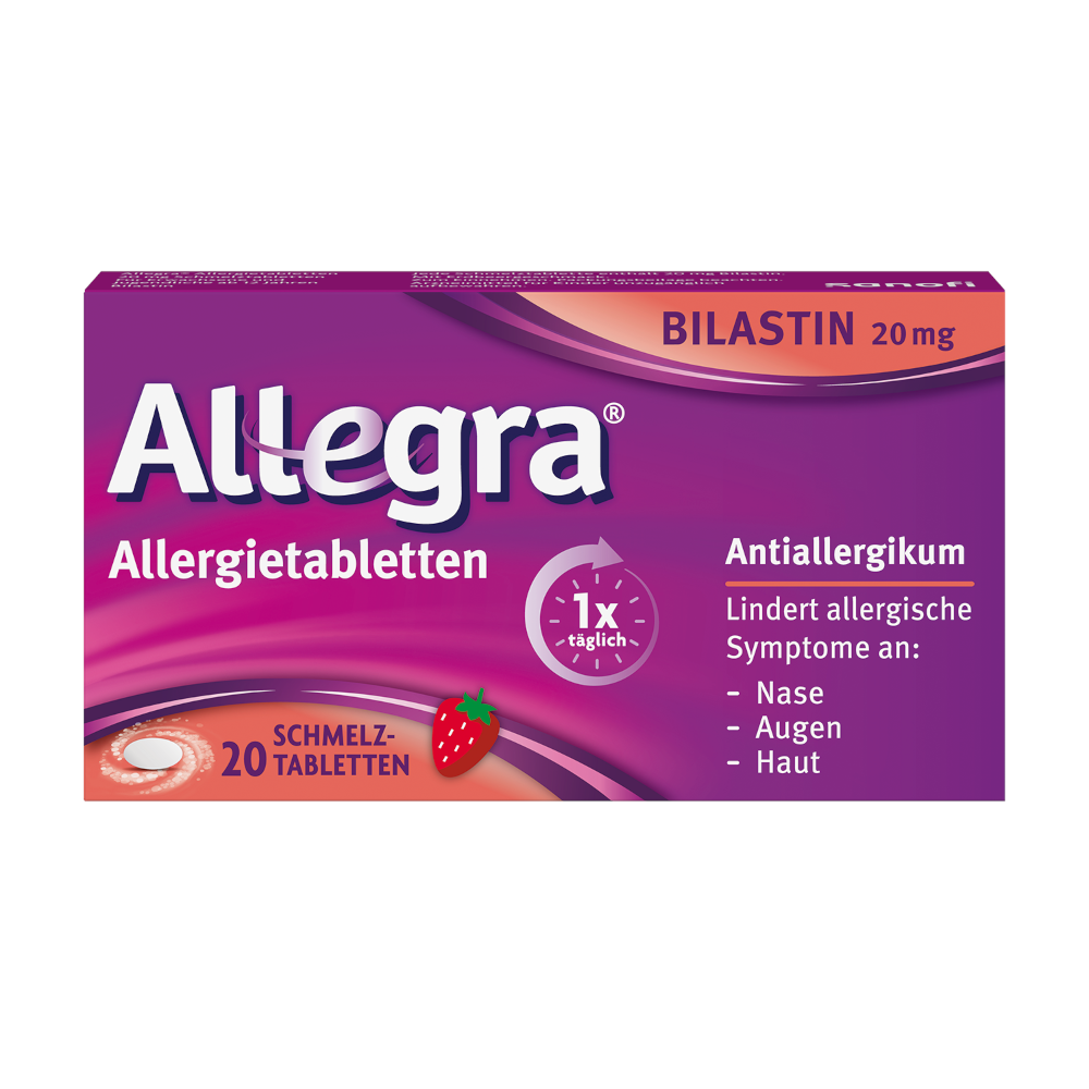 Abbildung für ALLEGRA Allergietabletten 20 mg Schmelztabletten