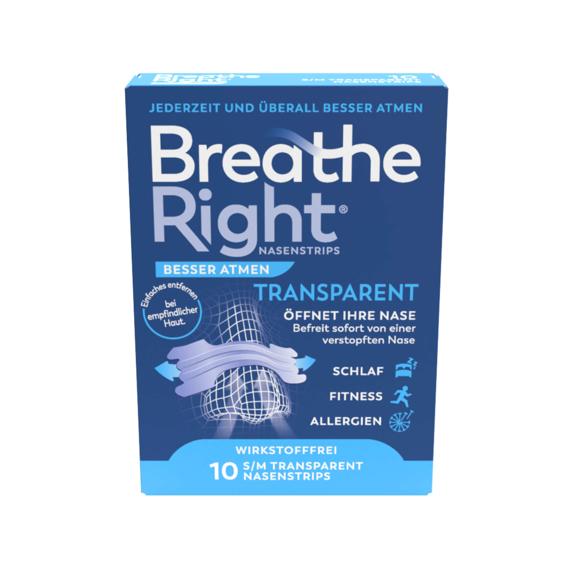 Abbildung für BESSER Atmen Breathe Right Nasenpfl.normal transp.