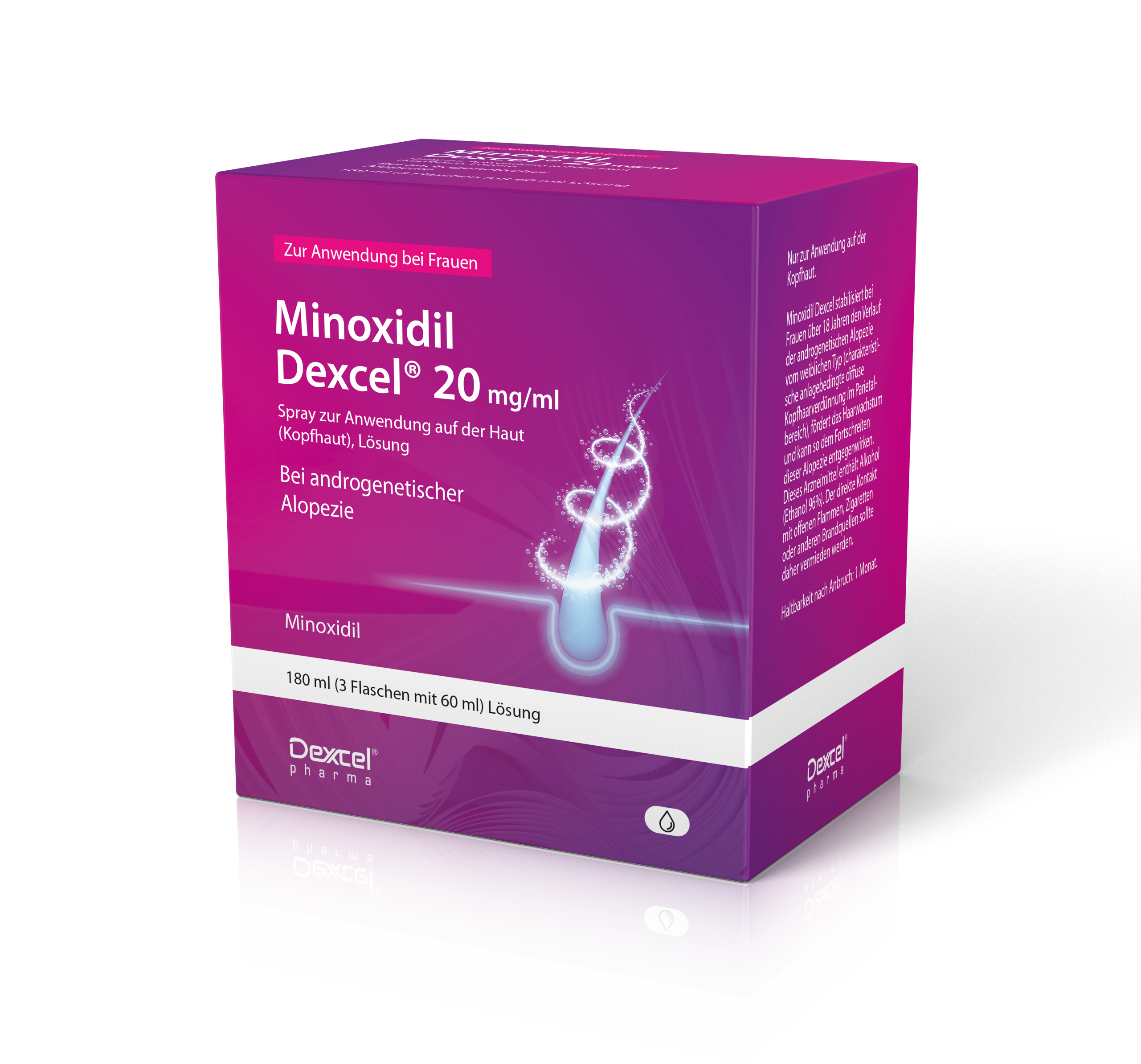 Abbildung für MINOXIDIL Dexcel 20 mg/ml Spray z.Anw.a.d.Kopfhaut