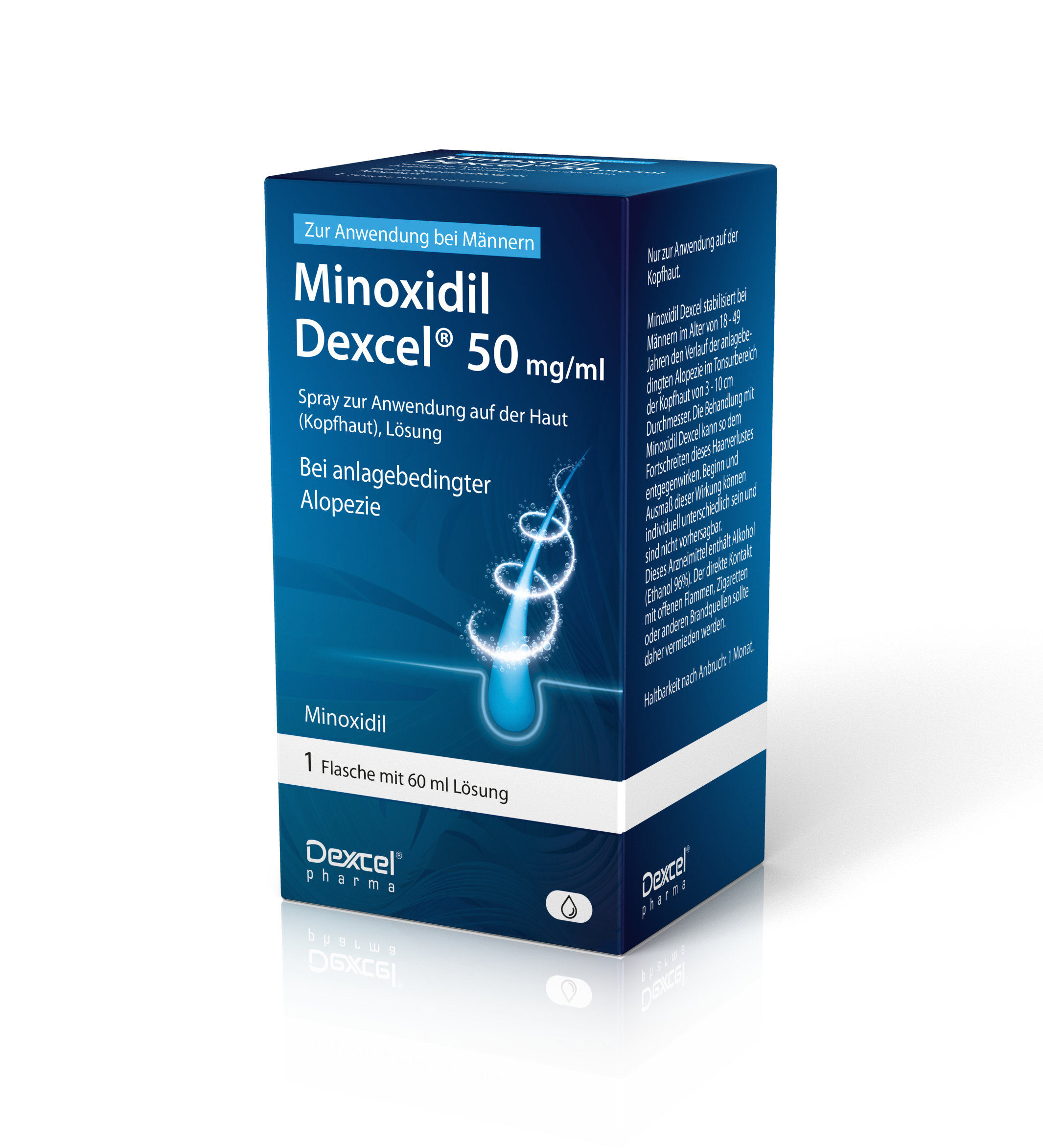 Abbildung für MINOXIDIL Dexcel 50 mg/ml Spray z.Anw.a.d.Kopfhaut
